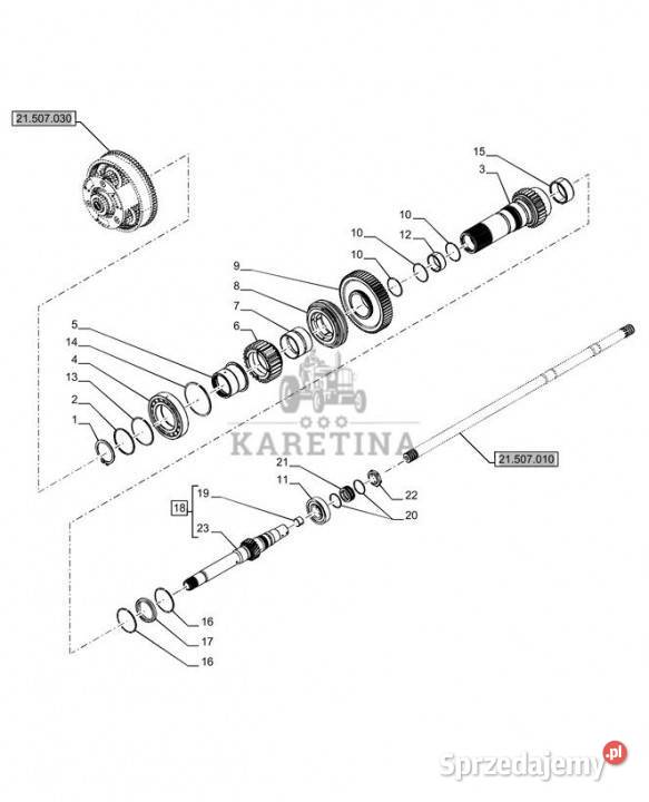 Holland T6070 Wałek 87699353 Jastrzębniki
