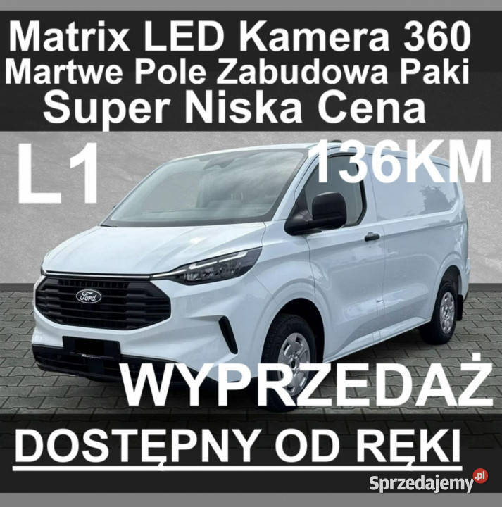 Ford Transit Custom L1 Matrix LED Kamera 360 zachodniopomorskie