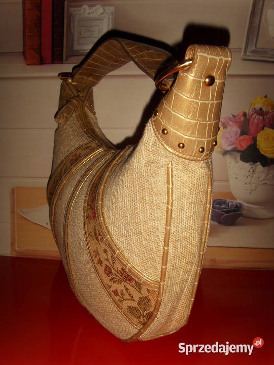 TOREBKA DAMSKA NOWA BEŻOWA CLAMERICA WROCŁAW 38cm Wrocław