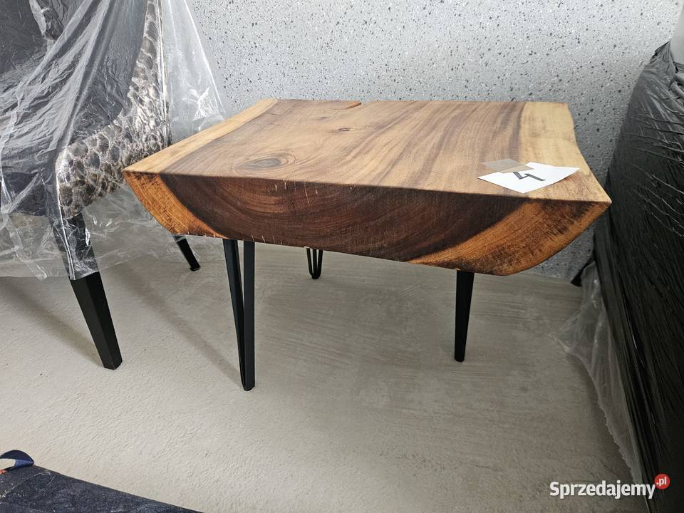 Designerski stolik z litego drewna Suar loft Mysłowice