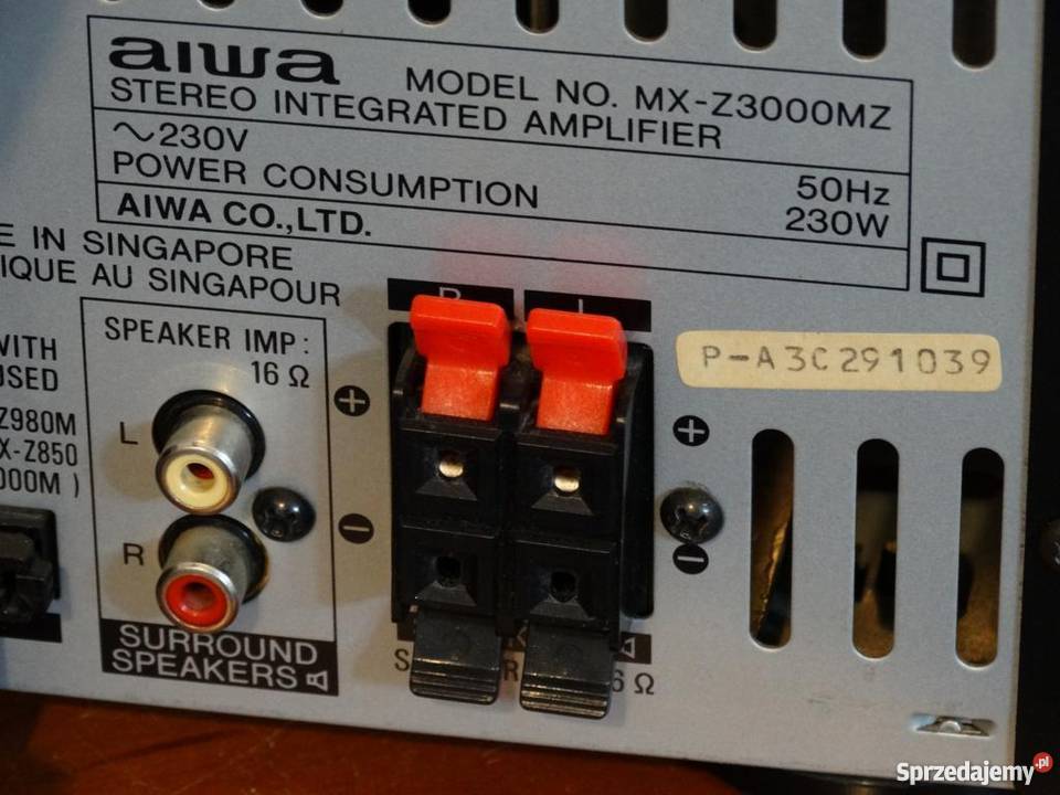 mocny wzmacniacz Aiwa MXZ3000 z korektorem i CD Jasło sprzedam