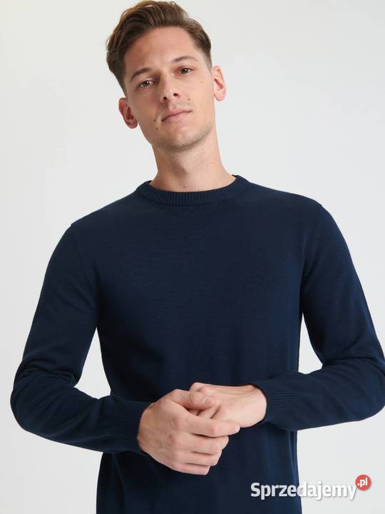 granatowy sweter męski Sinsay Odzież codzienna Olkusz