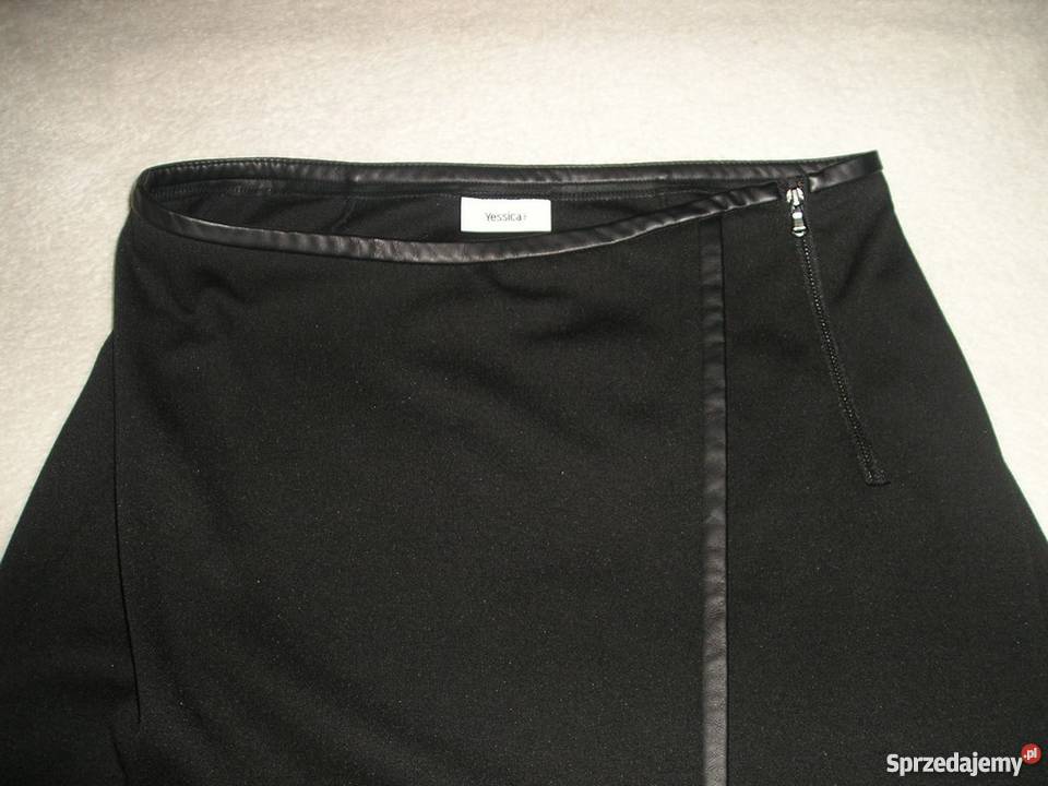 spódniczka z eco skórką Yessika koszulka