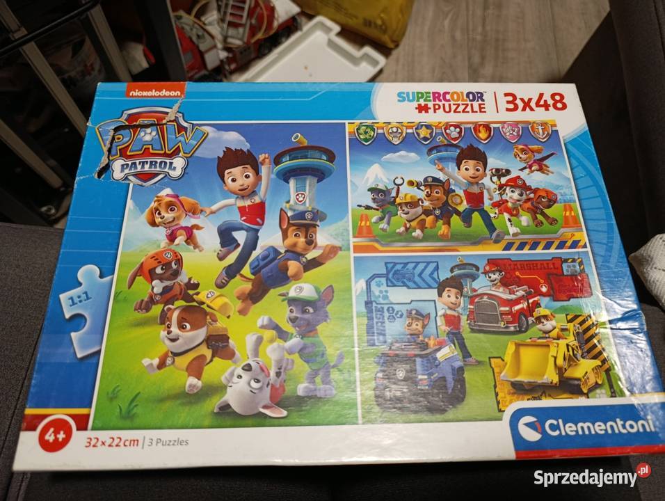 puzzle psi patrol trzy ukladanki Poznań sprzedam