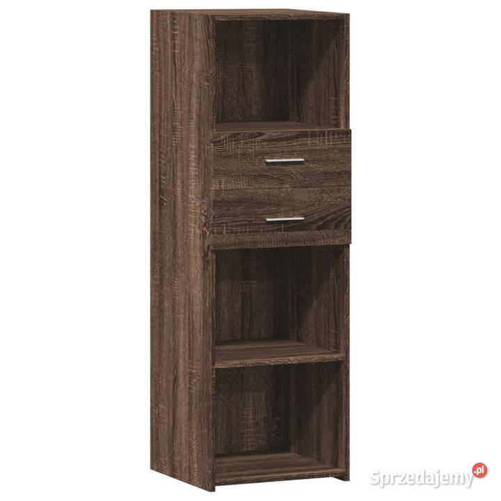 Wysoka szafka brązowy dąb 40x425x124 WM846165 Warszawa