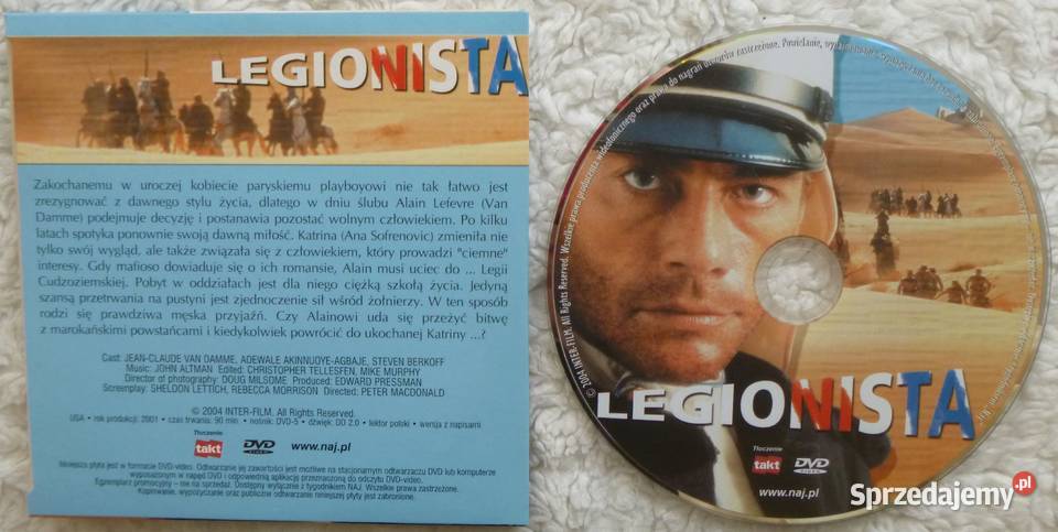 Film DVD Legionista Filmy mazowieckie Warszawa