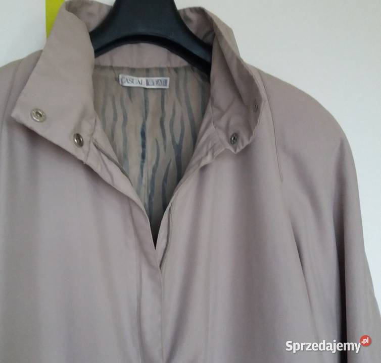 XL4850 Letni płaszcz o linii A długa kurtka Wiosenna/Jesienna  Kurtki i płaszcze śląskie Gliwice