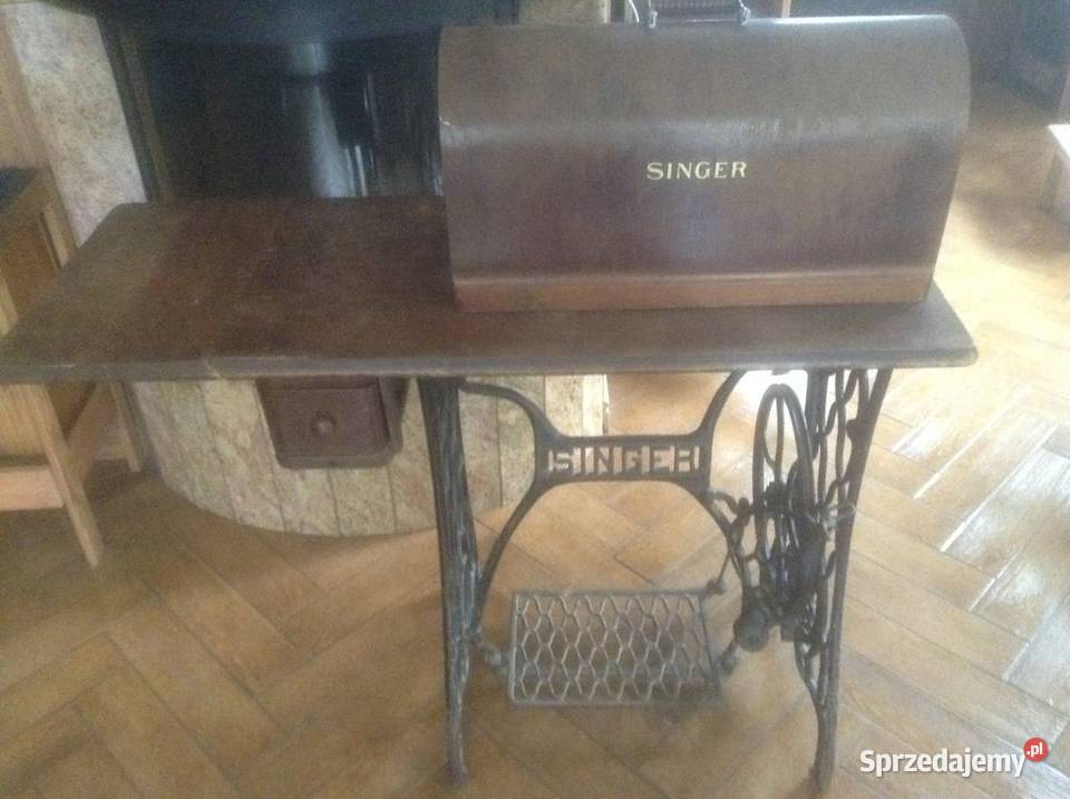 SINGER stara maszyna do szycia na postumencie sprzedam