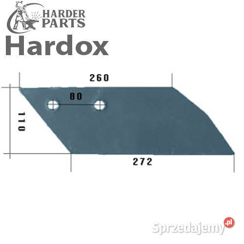 Dłuto 100hektarów HARDOX 41857L części do pługa Suwałki sprzedam