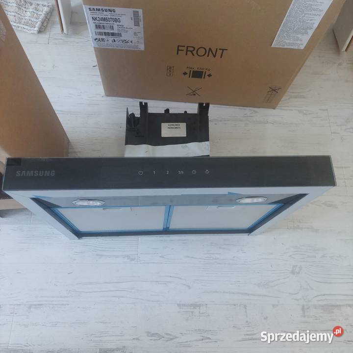Nowy czarny przyścienny okap kuchenny Samsung Gorzów Wielkopolski