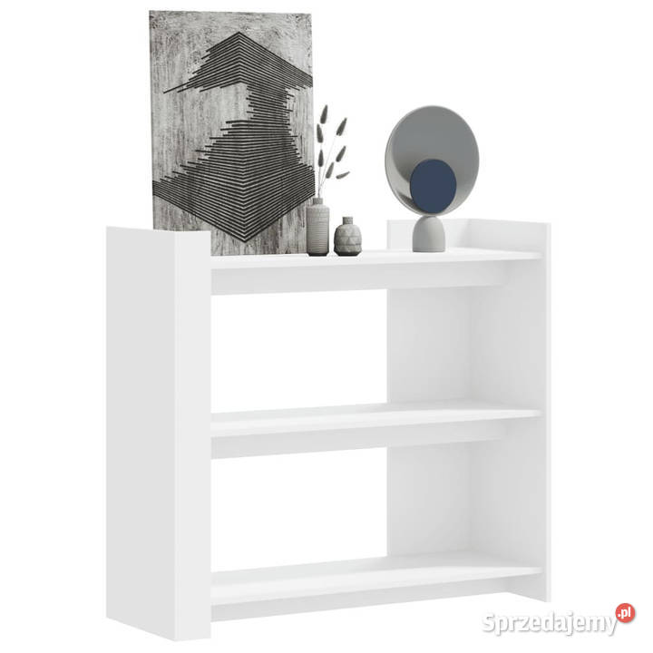 Stolik konsolowy biały 100x35x90 materiał Warszawa