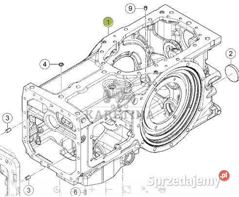 CLAAS Arion 610 660 Obudowa Tylnego Mostu Tylnej Jastrzębniki