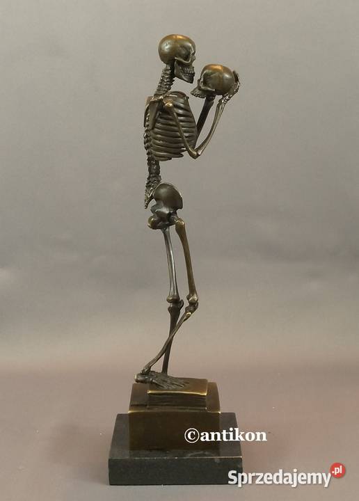 Figurka z brązu kościotrup Gdańsk