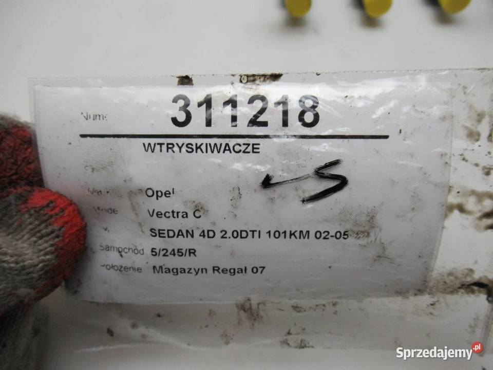 WTRYSKIWACZE OPEL VECTRA C Y20DTH 20 101 0209