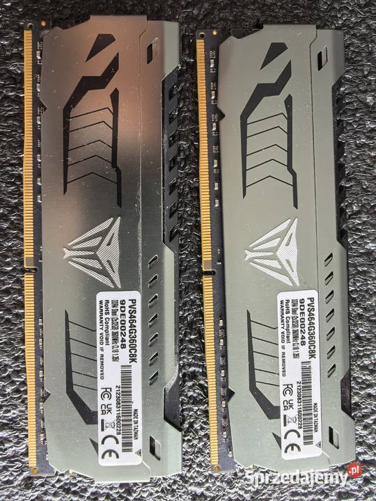 Pamięć DDR 4 Patriot Viper 64GB 2x32GB 3600 CL32 Gorzów Wielkopolski