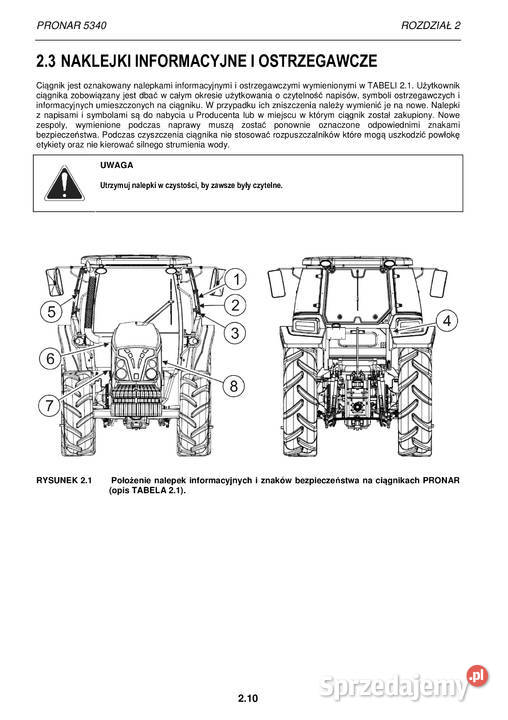 Pronar 5340 instrukcja obsługi Stalowa Wola