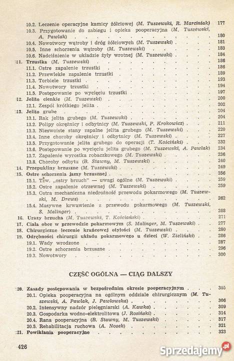 Chirurgia układu pokarmowego Tuszewski fa Szczecin