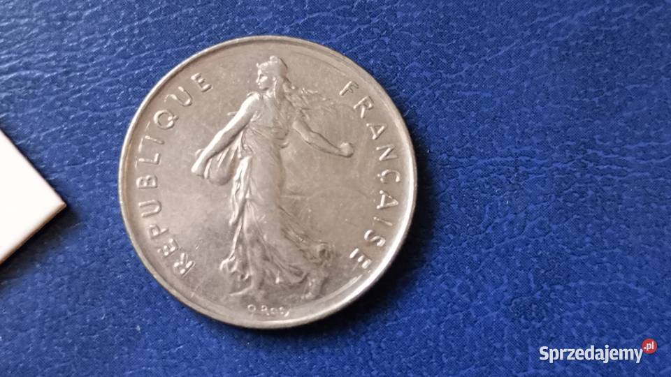 Stare monety 5 frank 1987 Francja Lesko sprzedam
