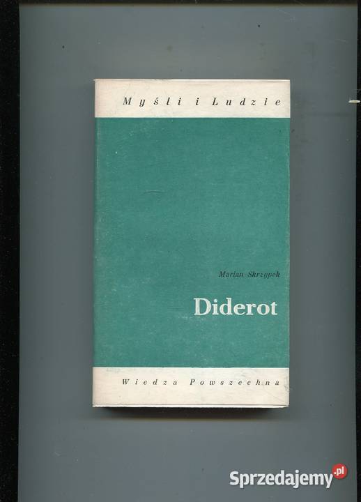 Diderot Marian Skryzpek Rok wydania 1982 zachodniopomorskie Szczecin