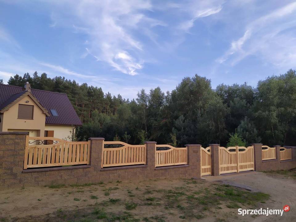 Brama drewniana model M1 Stanpor Ogrodzenia i bramy Stalowa Wola