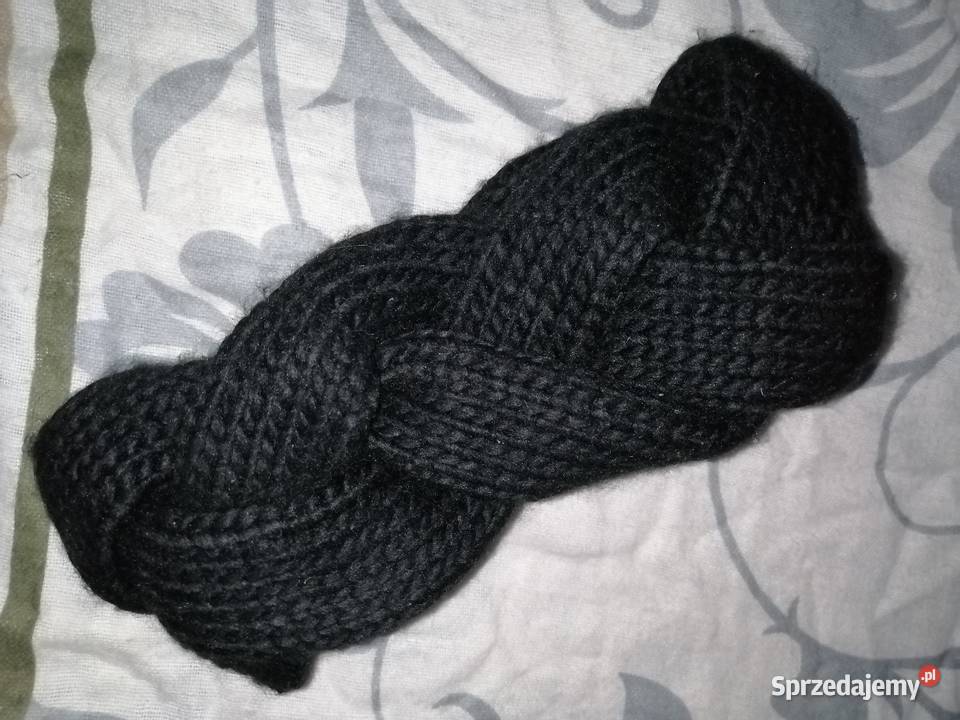 HM ciepła Gruba Czarna Zimowa Opaska na głowę Leszno