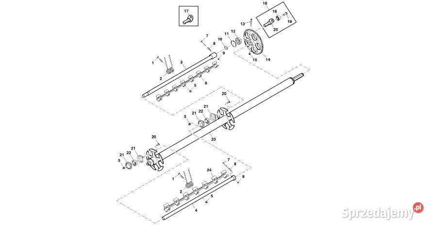 John Deere 960 Zespół belki kol DC216685 Pozostałe