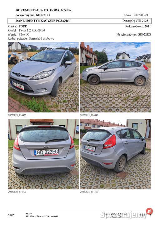 Syndyk sprzeda prawo własności pojazdu Ford Sopot sprzedam