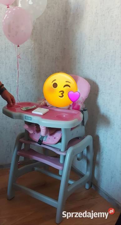 Krzesełko do karmienia 2w1 różowy Bydgoszcz sprzedam