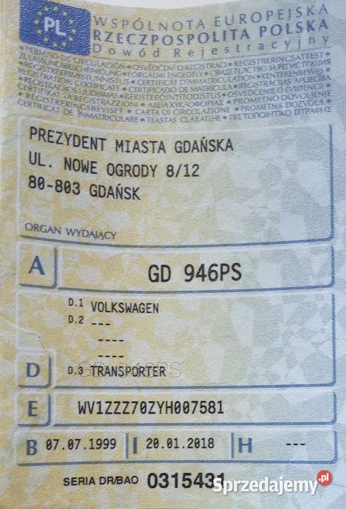 Volkswagen Transporter T4 25 TDI 5 osobowy