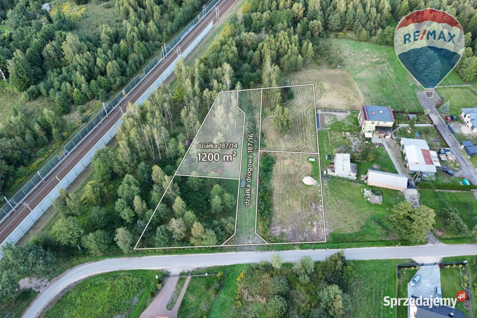 Działka budowlana 1200 m2 Jesionka gm Wiskitki