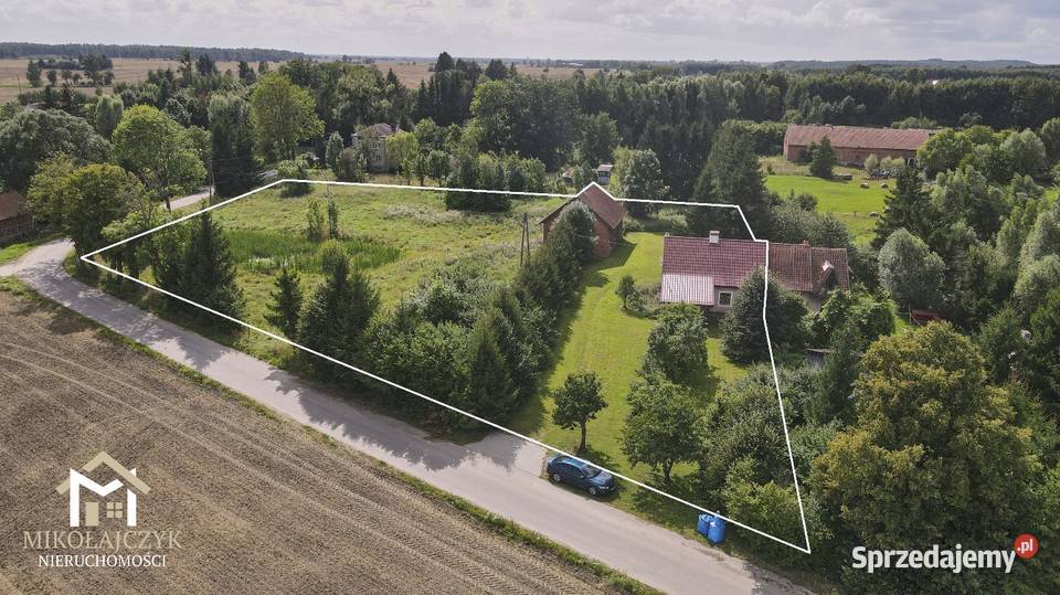 Dom budynek gosp z dużą działką 073 ha Wodukajmy