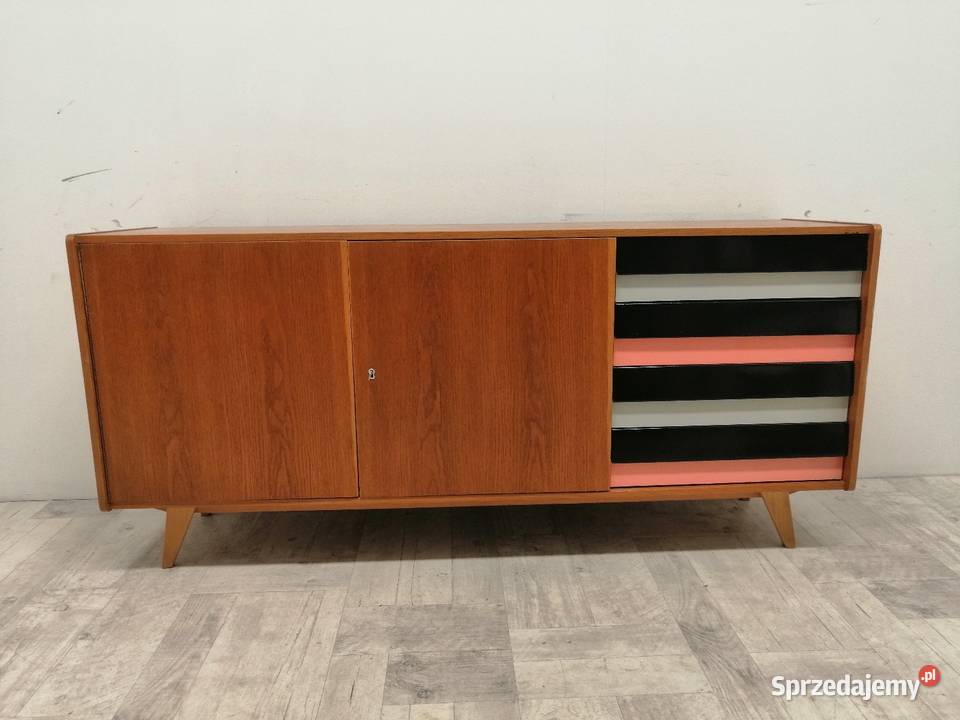 komoda długa sideboard lata 70te design Jiroutek Radomsko