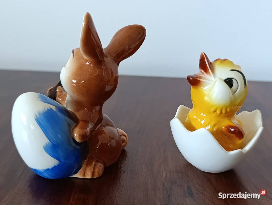 Goebel Figurki królika i pisklaka Vintage Gdańsk