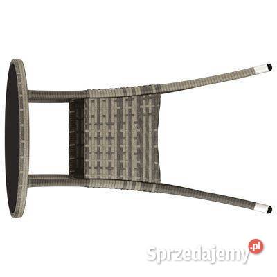 vidaXL Stolik ogrodowy 60x75 szkło hartowane i mazowieckie