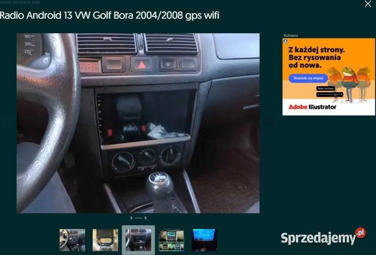 Radio Android 13 VW Golf Bora 20042008 gps wifi Ożarowice