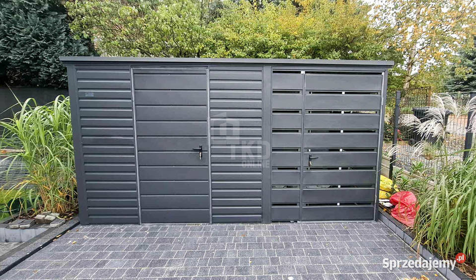 Schowek domek ogrodowy 3x2m wiata 15m drzwi dach