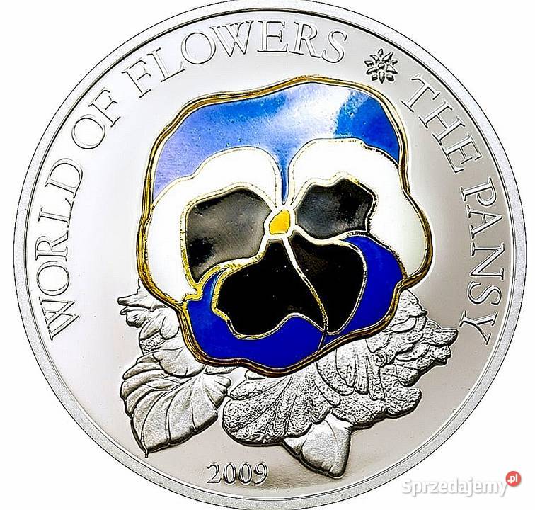 Cook Islands 5 dolarów 2009 Bratek Ag999 Ełk sprzedam