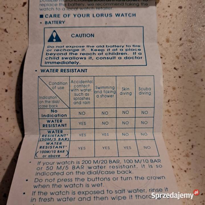 Oryginalny zegarek Lorus sprawny dokładny Warszawa