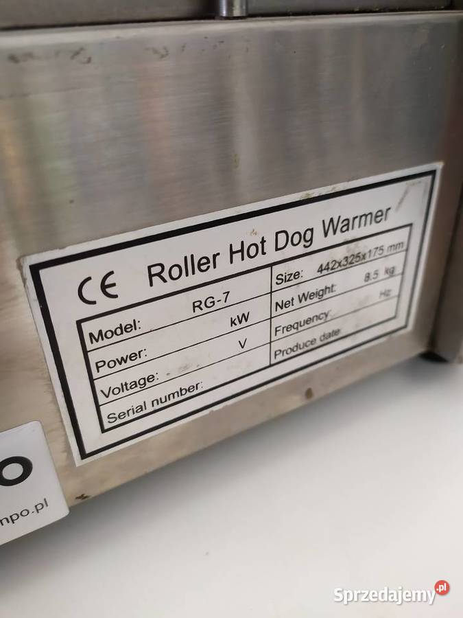 Stalgast RG7 Caterina 7 rolkowy podgrzewacz Kazuń Polski