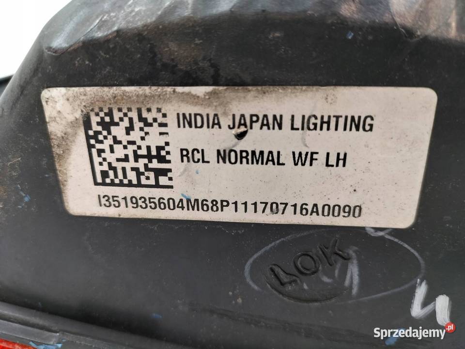 LAMPA TYŁ LEWA EU Suzuki Baleno II 20152022