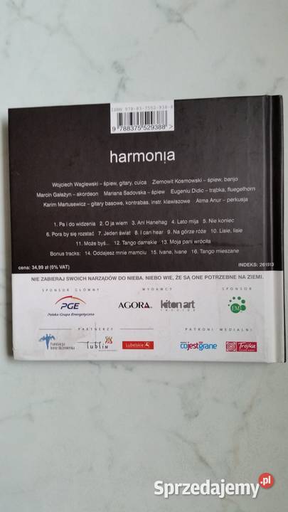 Waglewski Kosmowski Gałażyn Sadovska Harmonia CD lubelskie Puławy sprzedam