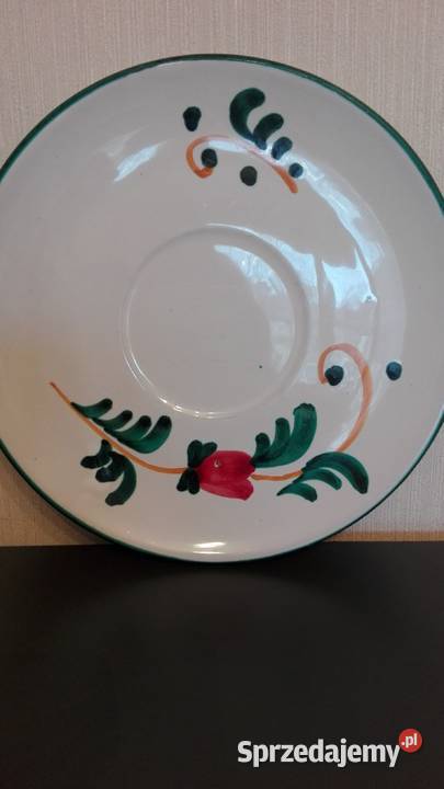 Talerz ceramiczny ręcznie malowany Warpechy Stare sprzedam