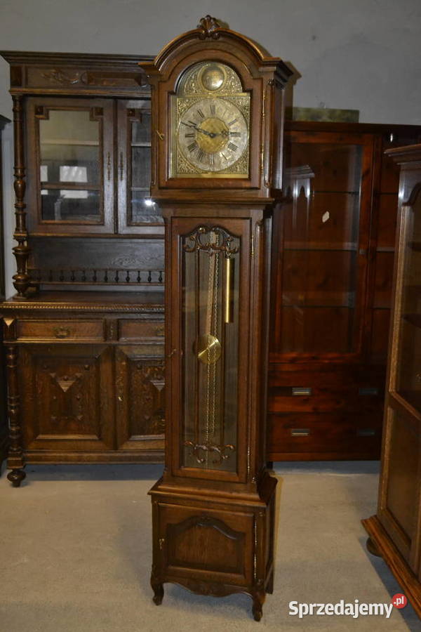 zegar ludwikowski ciemny dąb ażury śląskie Będzin sprzedam