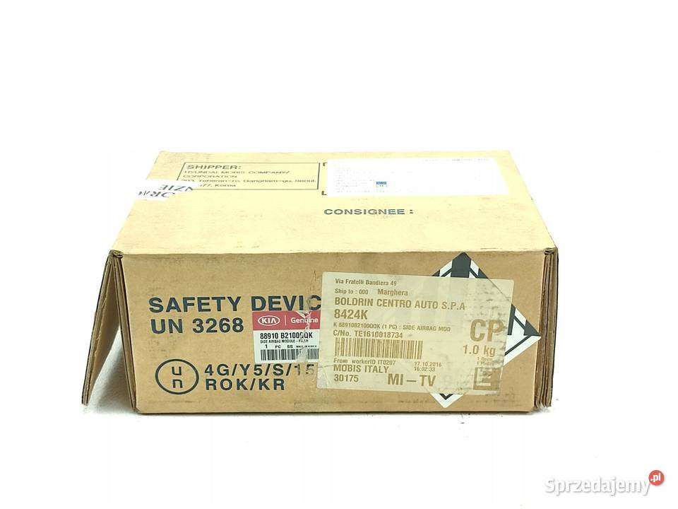 PODUSZKA AIRBAG FOTELA KIEROWCY LEWA KIA SOUL Poduszki powietrzne