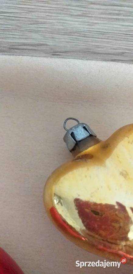 Bombki serduszka prl łódzkie Przedbórz