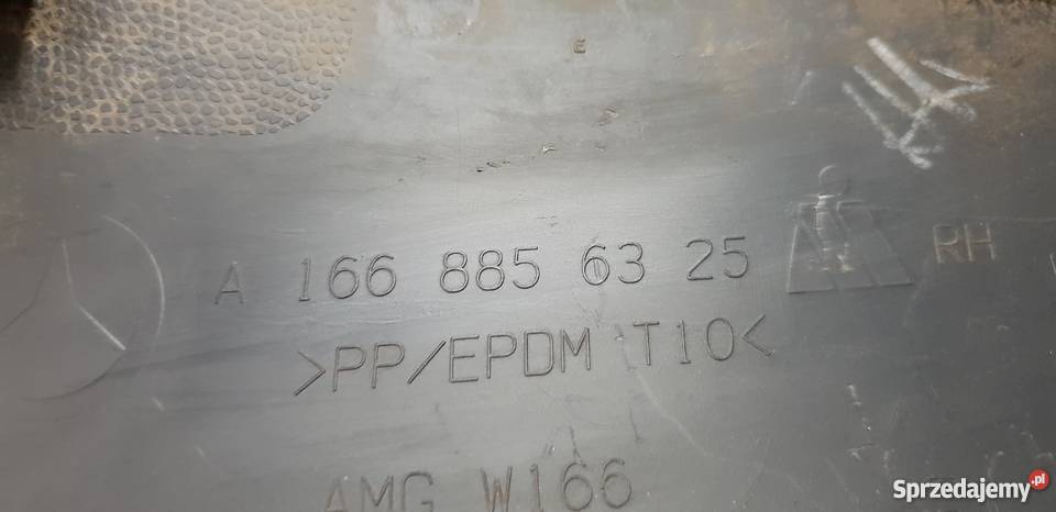 MERCEDES ML NAROŻNIK ZDERZAKA LEWY TYŁ