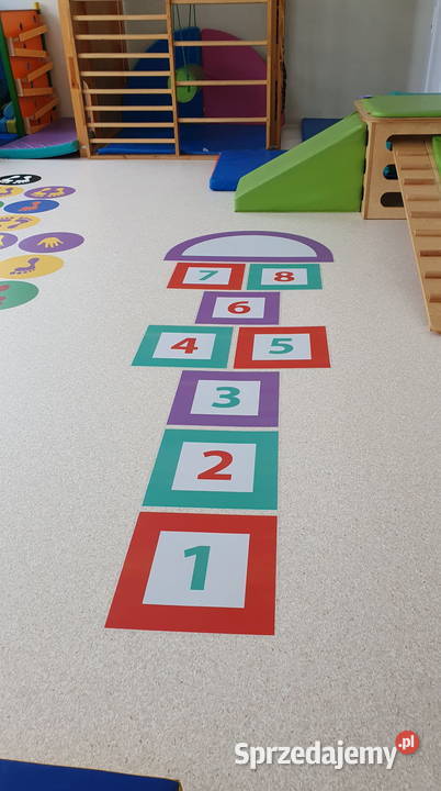 Klasy Kolorowe gry korytarzowe naklejki