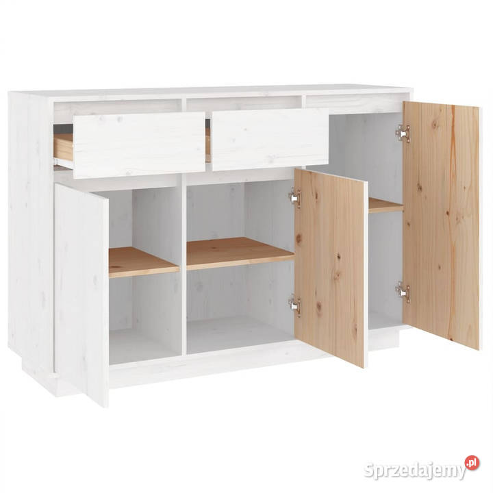 Szafka biała 110x34x75 lite drewno sosnowe mazowieckie Warszawa