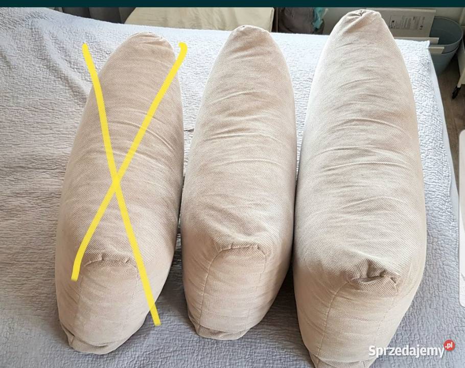 2 duże grube poduchy oparcie na kanapę śląskie Ruda Śląska