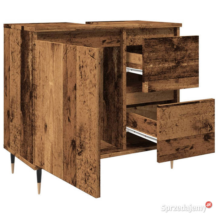 Szafka łazienkowa stare drewno 65x33x60 WM857223 Warszawa